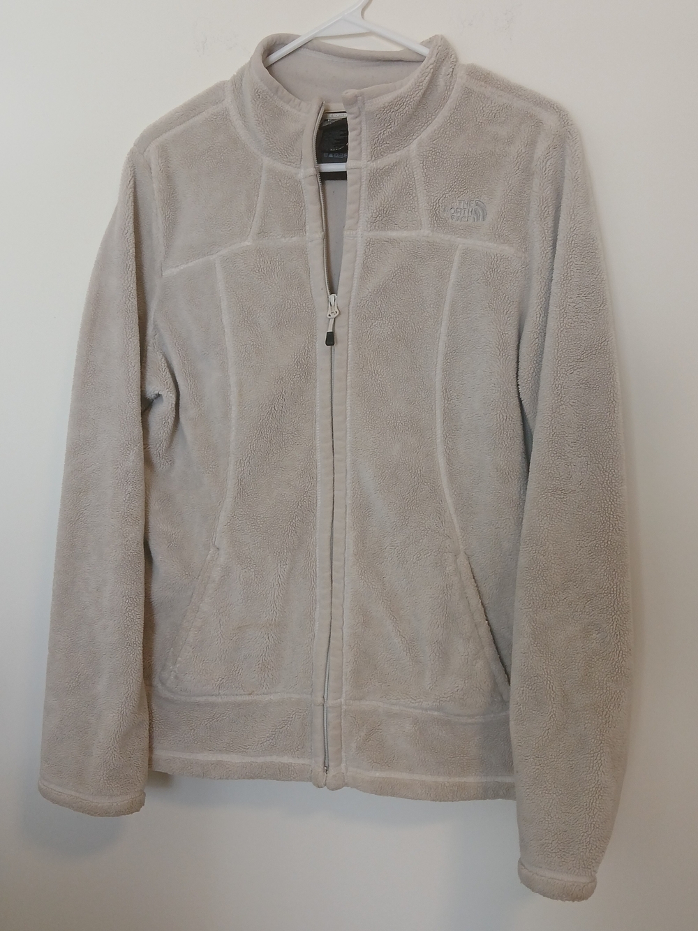 The North Face Women's Light Taupe Full-Zip Fleece Jacket *read*